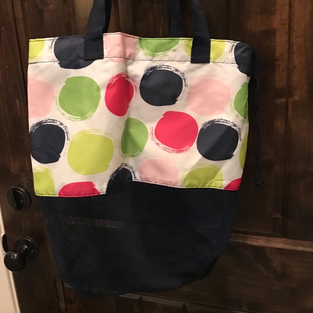 Pocadot Mesh Navy Bag